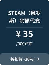 steam（俄罗斯）余额代充-300卢布